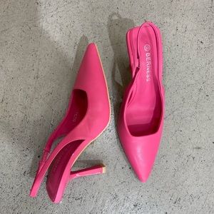 Pink Slingback Heels
